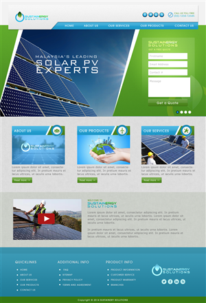 Wordpress Design by JM for Sustainergy Solutions | Design: #3260340