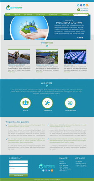 Diseño Wordpress por JM para Sustainergy Solutions | Diseño: #3297309