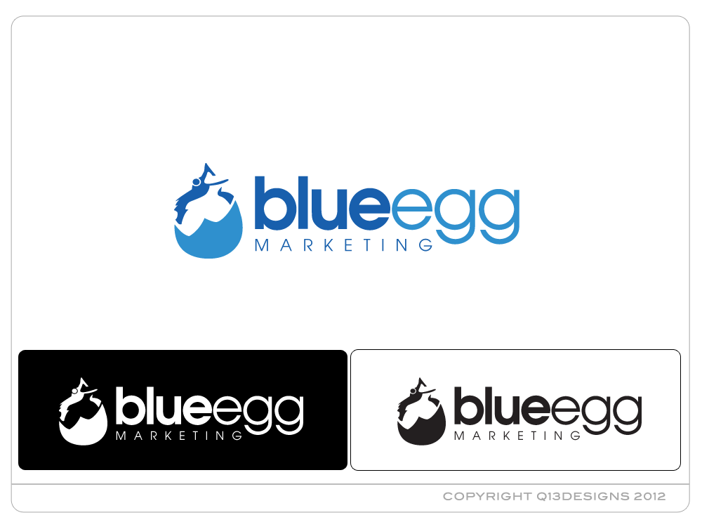 Logo Design by Suzie Q - Q13Designs.com for Blue Egg | Design #940928