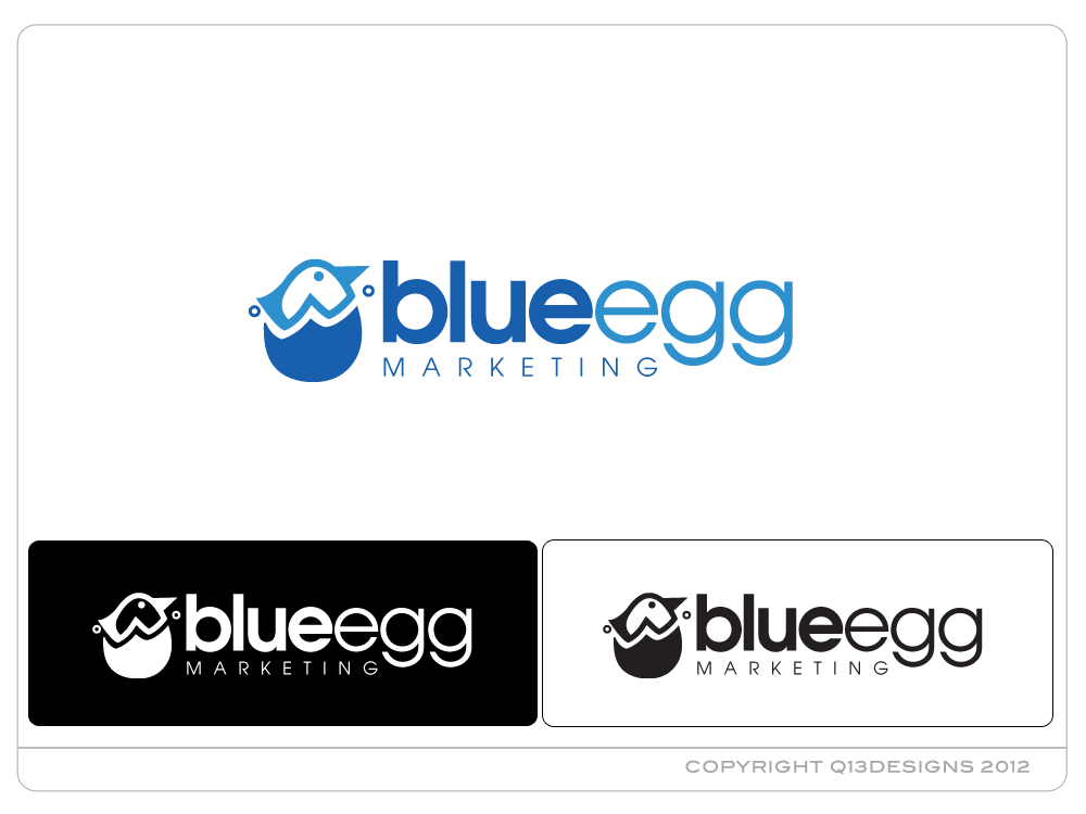 Logo Design by Suzie Q - Q13Designs.com for Blue Egg | Design #941098