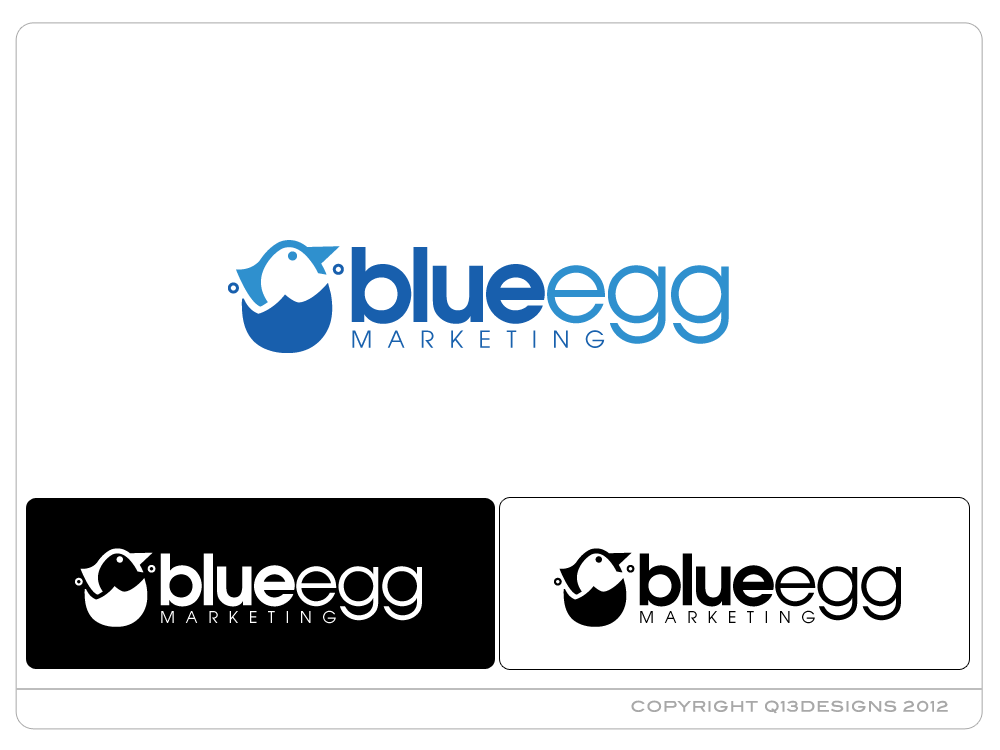 Logo Design by Suzie Q - Q13Designs.com for Blue Egg | Design #941101