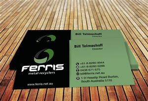 Diseño de Tarjeta de Presentación por Shahzad Kashif para Ferris Metal Recyclers | Diseño: #3259792