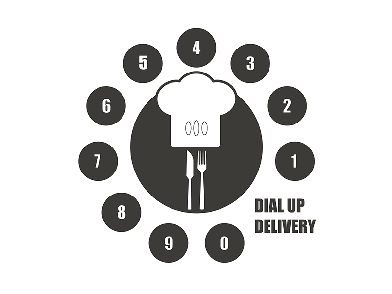Logo Design by netbill00 for Dial-up Delivery | Design #1211625