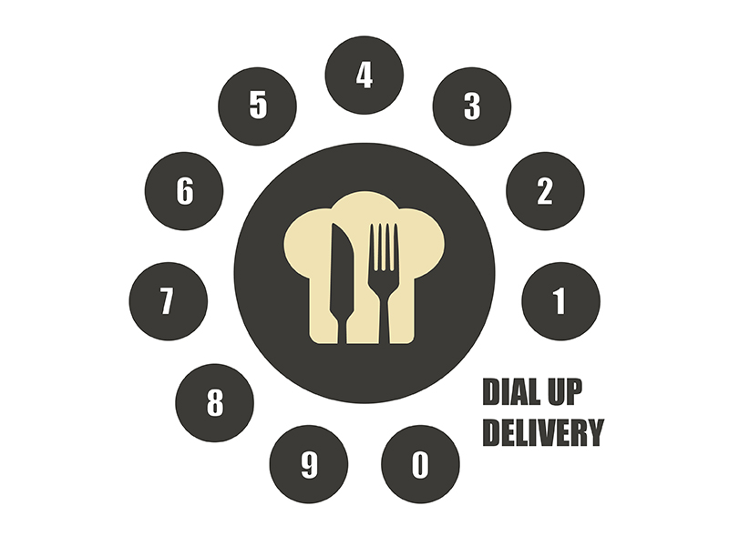 Logo Design by netbill00 for Dial-up Delivery | Design #1211635