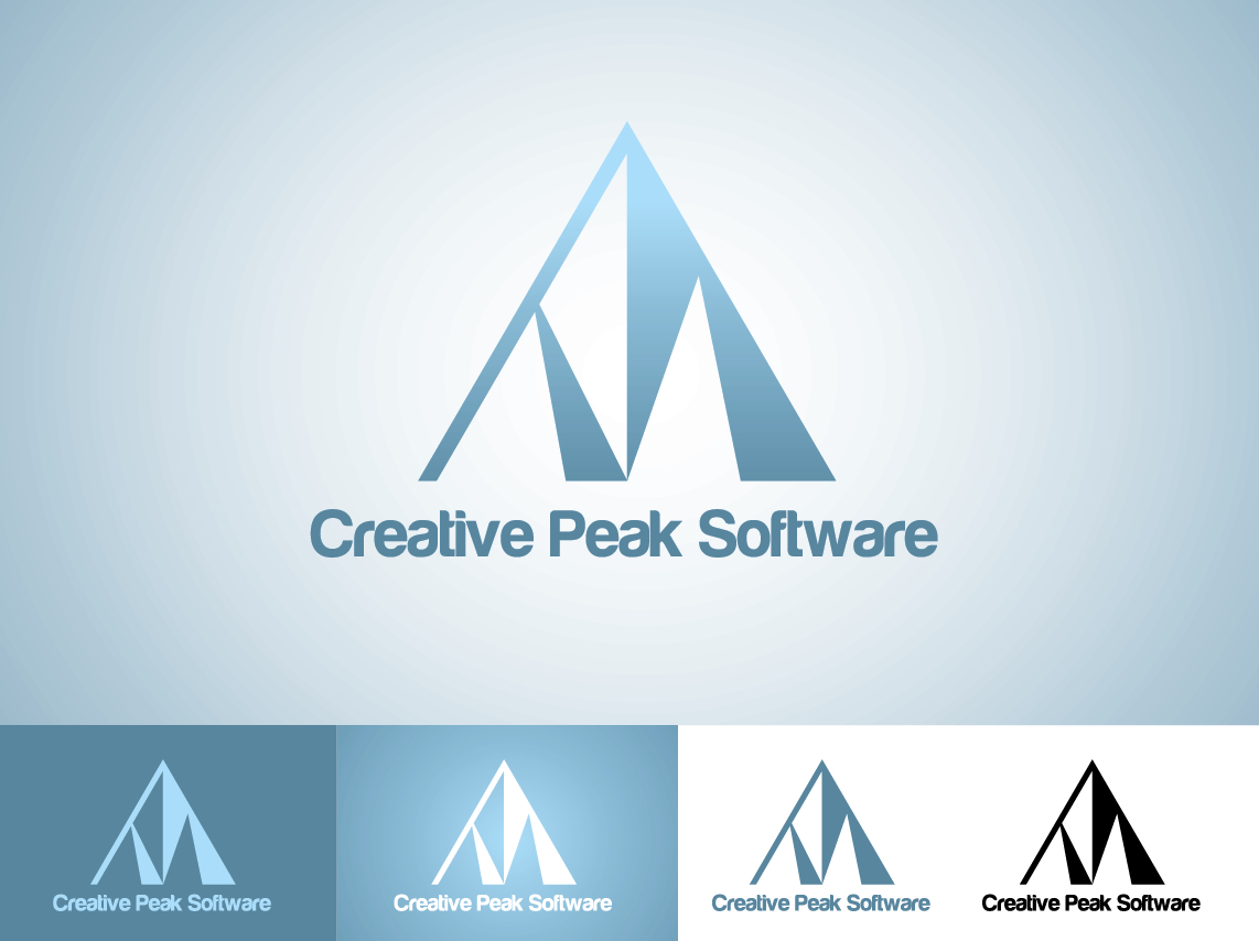 Logo Design by Empathy Design for Creative Peak Software, Inc. | Design #74972