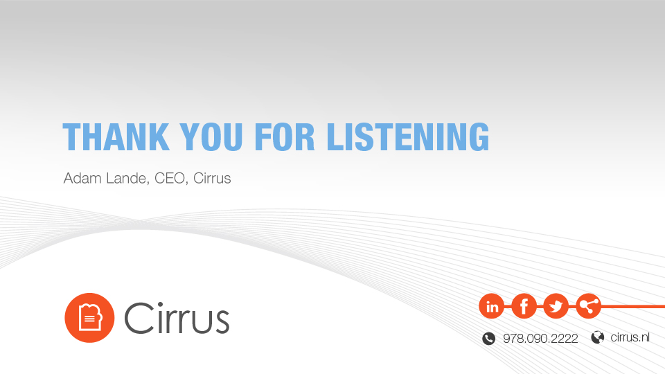 Design de PowerPoint par Ayzeek pour Cirrus BV | Design #3324933