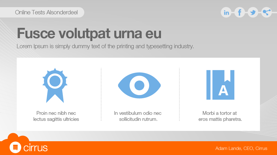 PowerPoint Design by Ayzeek for Cirrus BV | Design #3351725