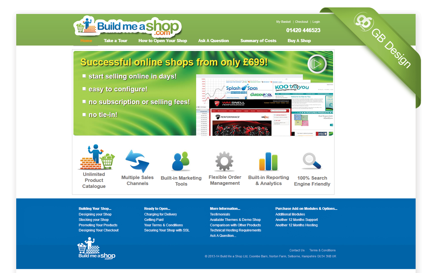 Logo Design by Gb designs for Build Me a Shop Ltd | Design #3274796