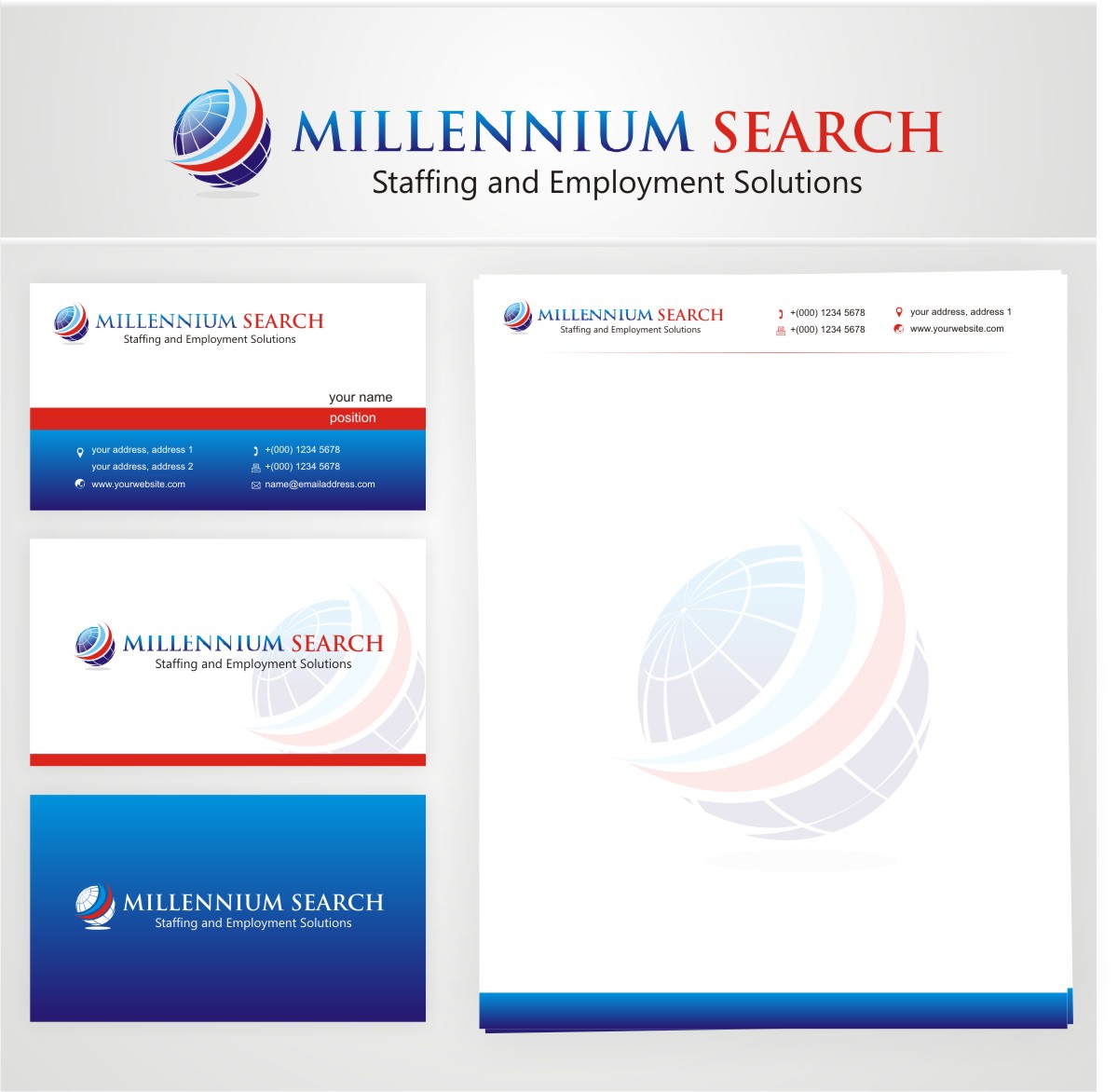 Logo Design by R16 for Millennium Search | Design #3270557