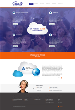 Web Design par Empireweb pour Cloud9 Solutions | Design : #3273335