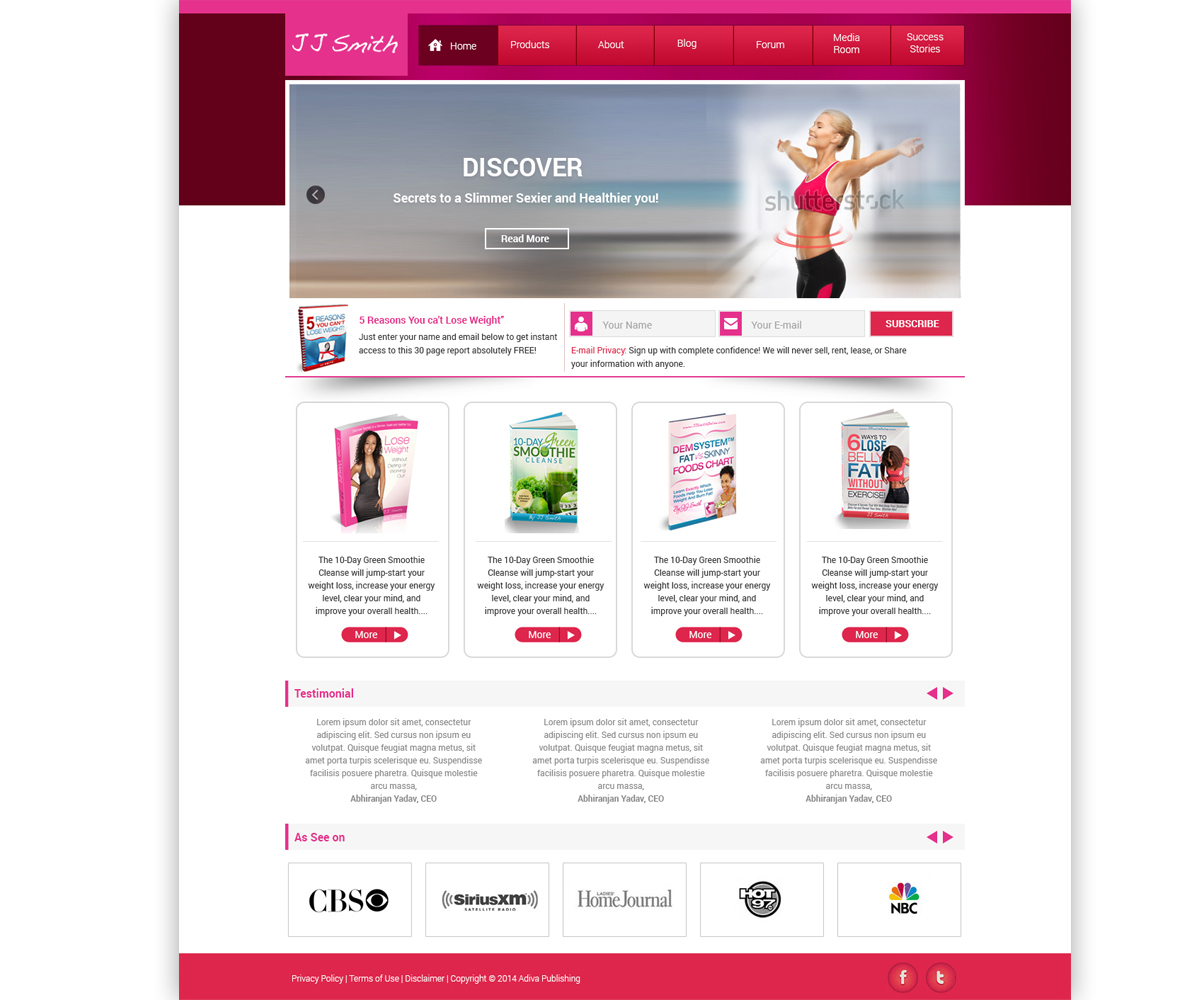 Web Design par Abhiranjan Yadav pour Adiva+Publishing | Design #3287557
