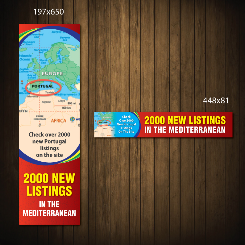 Banner Ad Design by meet007 for worldproperty.com | Design #3264693