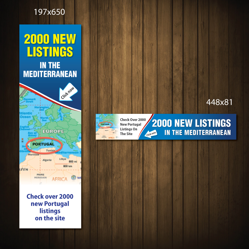 Banner Ad Design by meet007 for worldproperty.com | Design #3264915