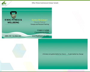 Business Card Design by AditiArts for K Mac Fitness  | Design: #3266677