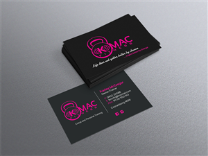 Business Card Design by diRtY.EMM for K Mac Fitness  | Design: #3323080