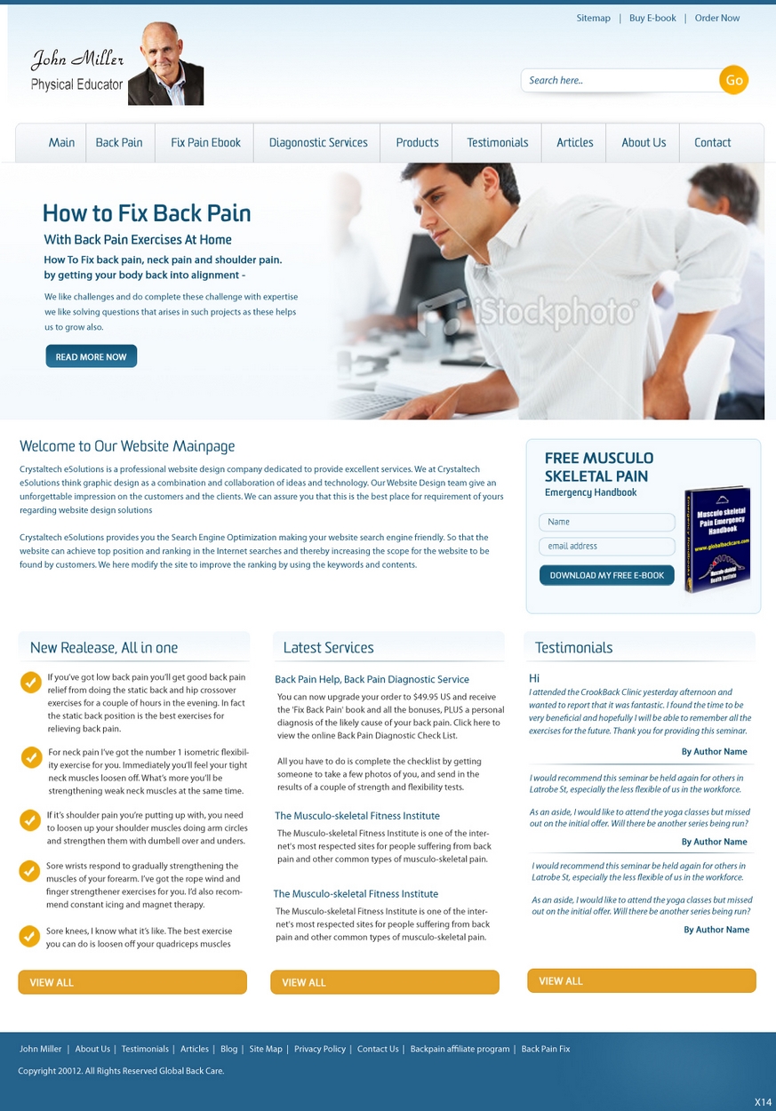 Diseño Web por pb para este proyecto | Diseño #805928
