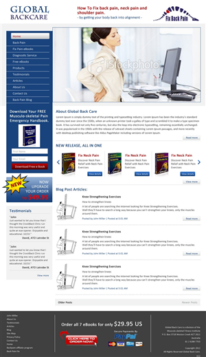 Web Design by pb for this project | Design: #810254