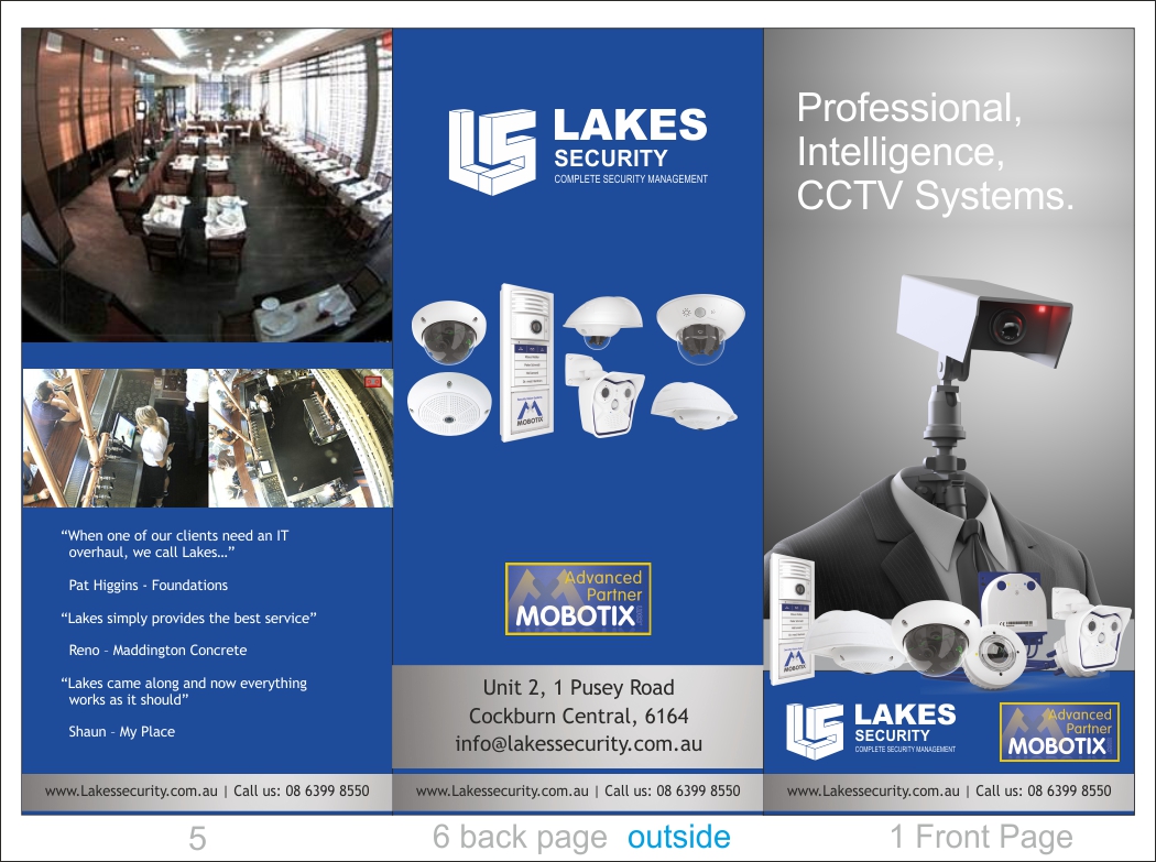 marketing brochure design for lakes networking by savitra design security company flyer designs