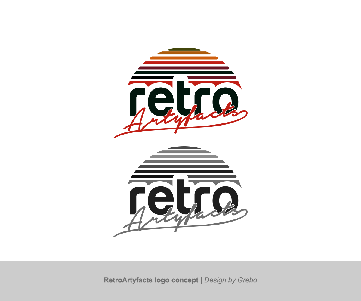 Logo Design by Grebo for Retro Artyfacts | Design #3273591