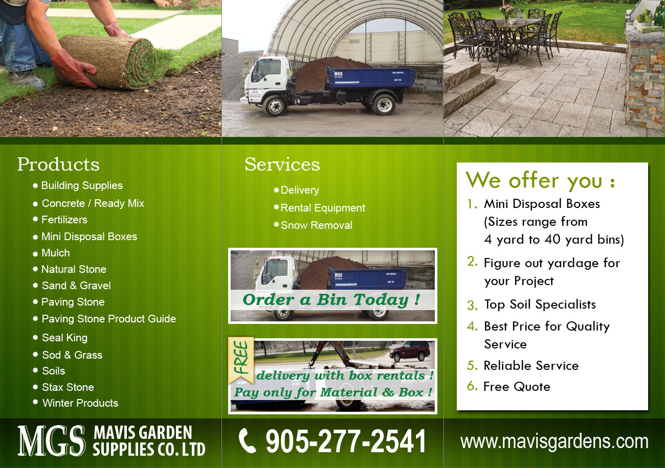 Design de Flyer par Parul pour Mavis Garden Supplies Co. Ltd. | Design #3319226