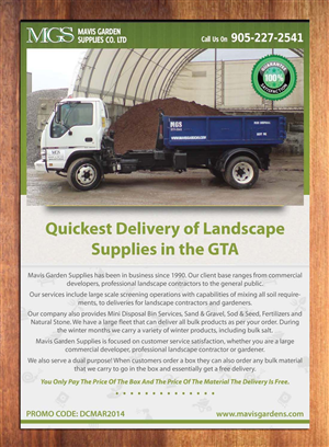 Design de Flyer par Sbss pour Mavis Garden Supplies Co. Ltd. | Design : #3281520