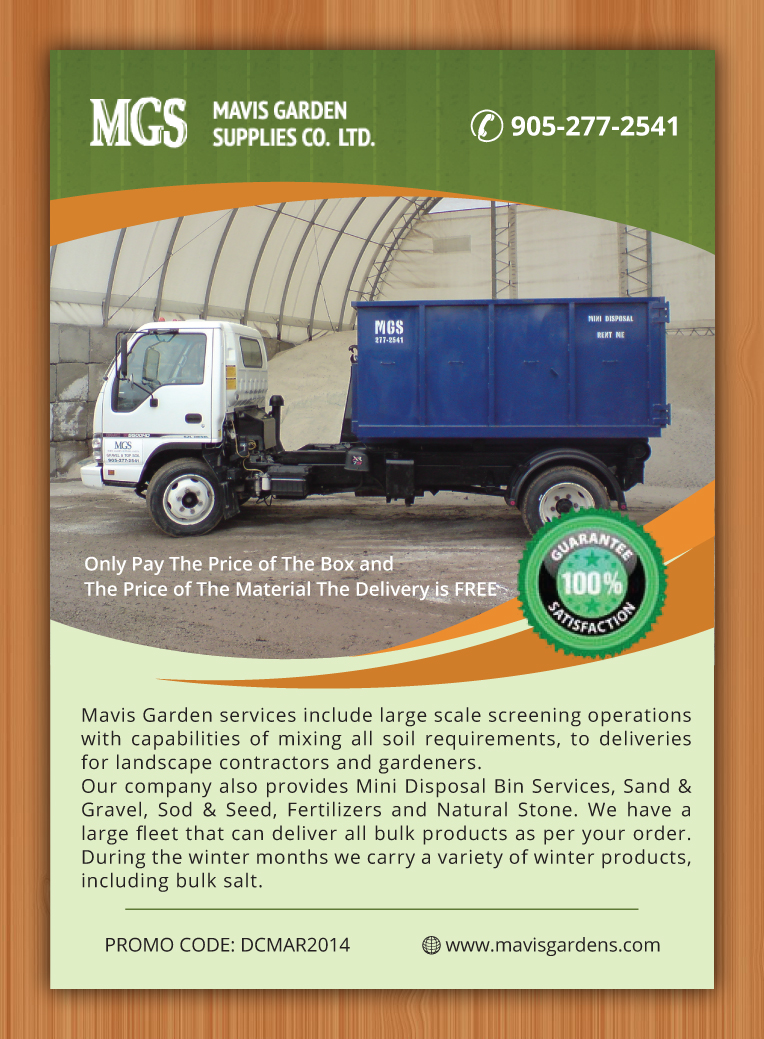 Flyer-Design von Sbss für Mavis Garden Supplies Co. Ltd. | Design #3281525