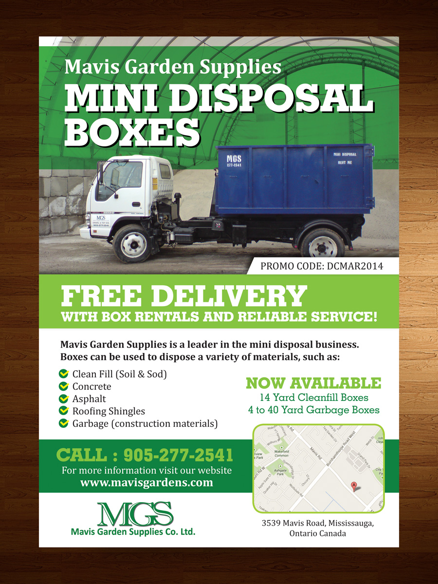 Design de Flyer par rkailas pour Mavis Garden Supplies Co. Ltd. | Design #3332142