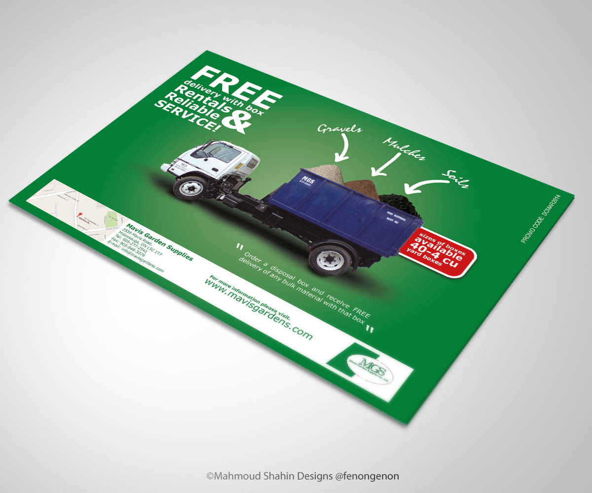 Design de Flyer par Mahmoud Shahin pour Mavis Garden Supplies Co. Ltd. | Design #3309595