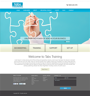 Diseño Wordpress por xupersoft para Training and Business Services | Diseño: #3302575