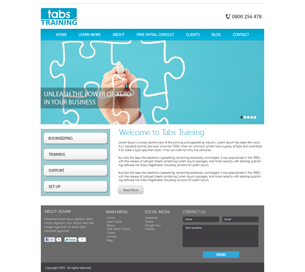 Design Wordpress par xupersoft pour Training and Business Services | Design #3316666