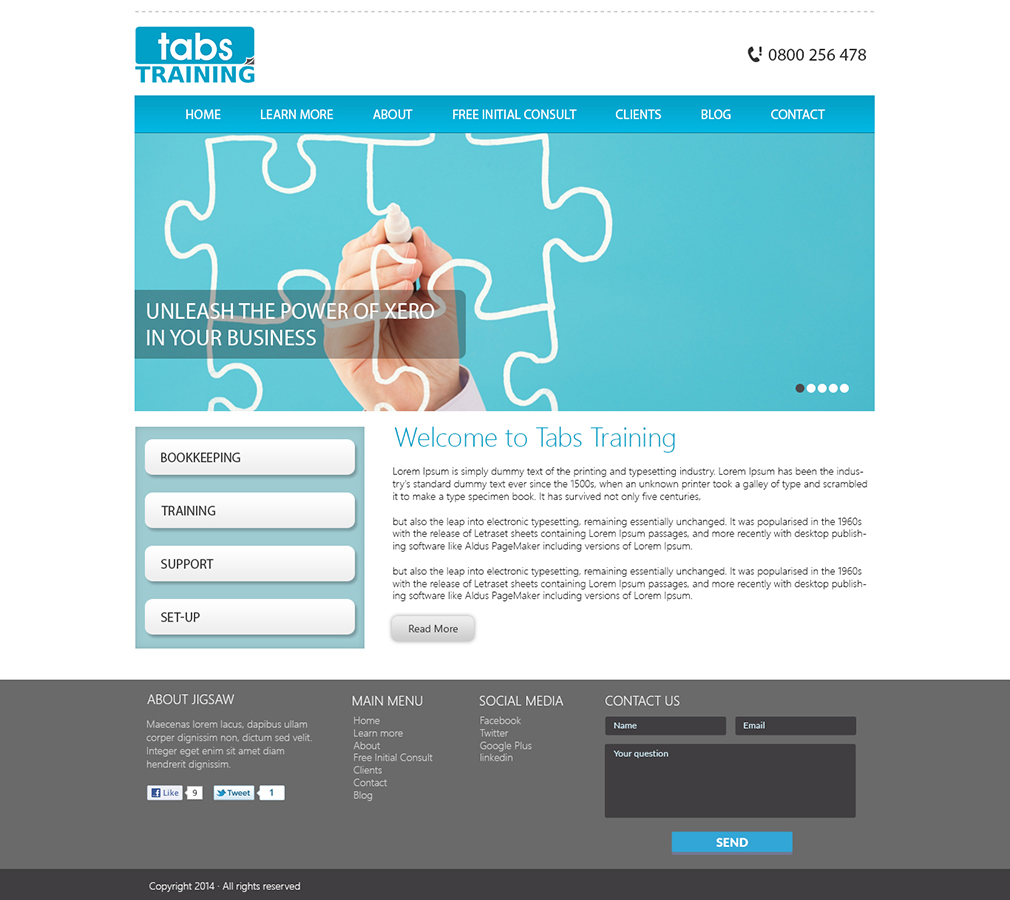 Design Wordpress par xupersoft pour Training and Business Services | Design #3316671
