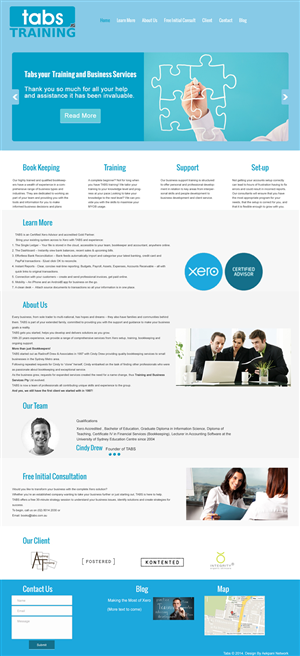 Diseño Wordpress por Shoaib Abbasi para Training and Business Services | Diseño: #3306293