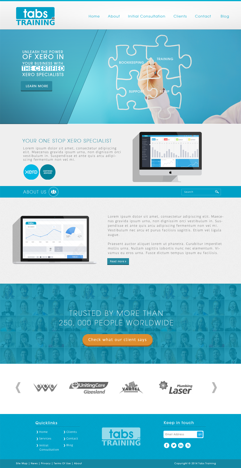 Wordpress Design by JM for Training and Business Services | Design: #3352875