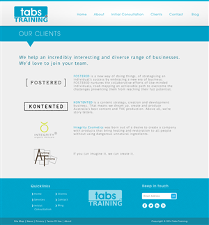Wordpress Design by JM for Training and Business Services | Design: #3391274