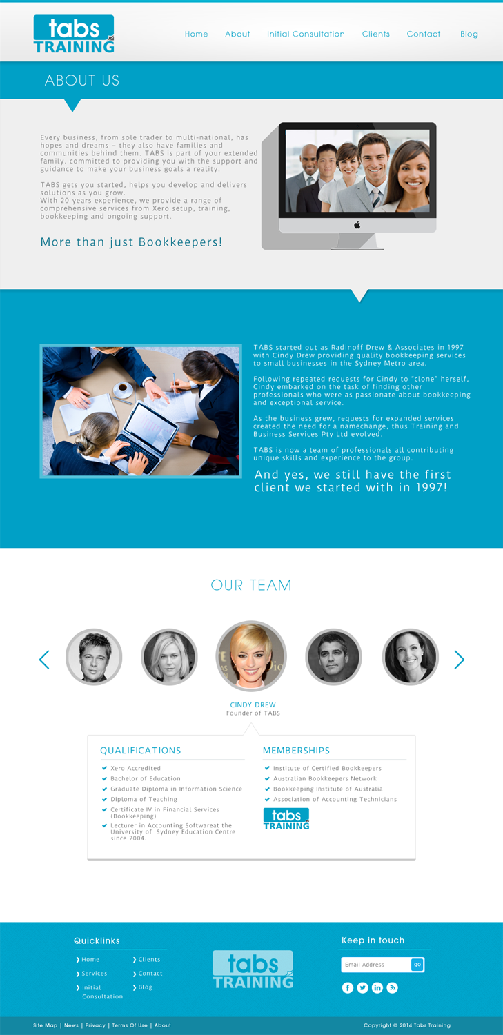 Wordpress Design by JM for Training and Business Services | Design #3391288