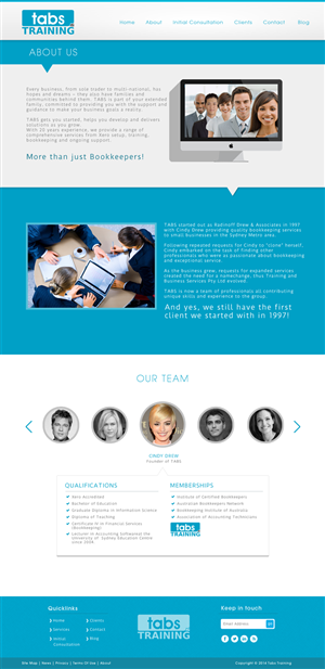 Wordpress Design by JM for Training and Business Services | Design: #3391288