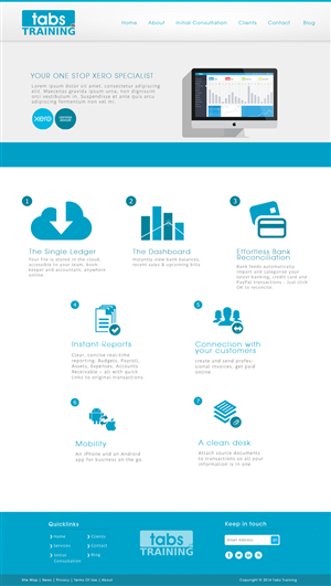 Wordpress Design by JM for Training and Business Services | Design: #3391300