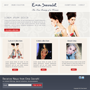 Web Design by Hetal  for this project | Design #811838