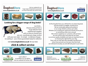 Flyer-Design von UsBeingUs.com - Debs für Marshalls Pet Food Store Ltd. | Design: #75612