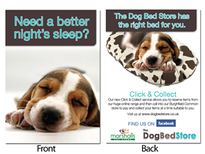 Dog Bed Store Click & Collect Service Flyer | Flyer-Design von Urban Ad