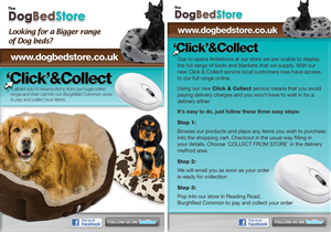 Dog Bed Store Click & Collect Service Flyer | Design de Flyer par C23design Company