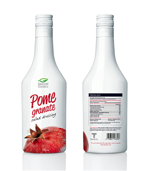 Salad Dressing Bottle Decorative Shrink Wrap Design Project | Packaging Design by Marta Sobczak 