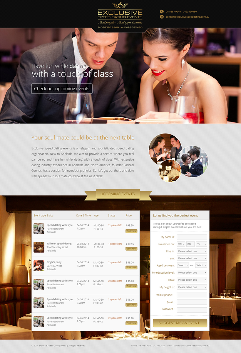 Graphic Design by webcodex for exclusive speed dating events | Design #3332286