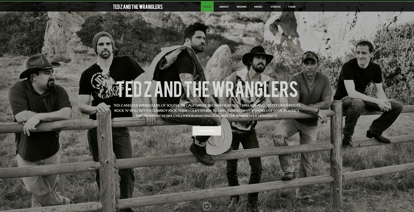 Web Design by Irmo Marketing for Ted Z and The Wranglers | Design #3323292