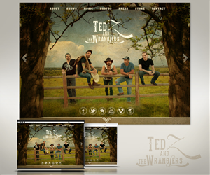 Web Design by kaatem for Ted Z and The Wranglers | Design #3687964