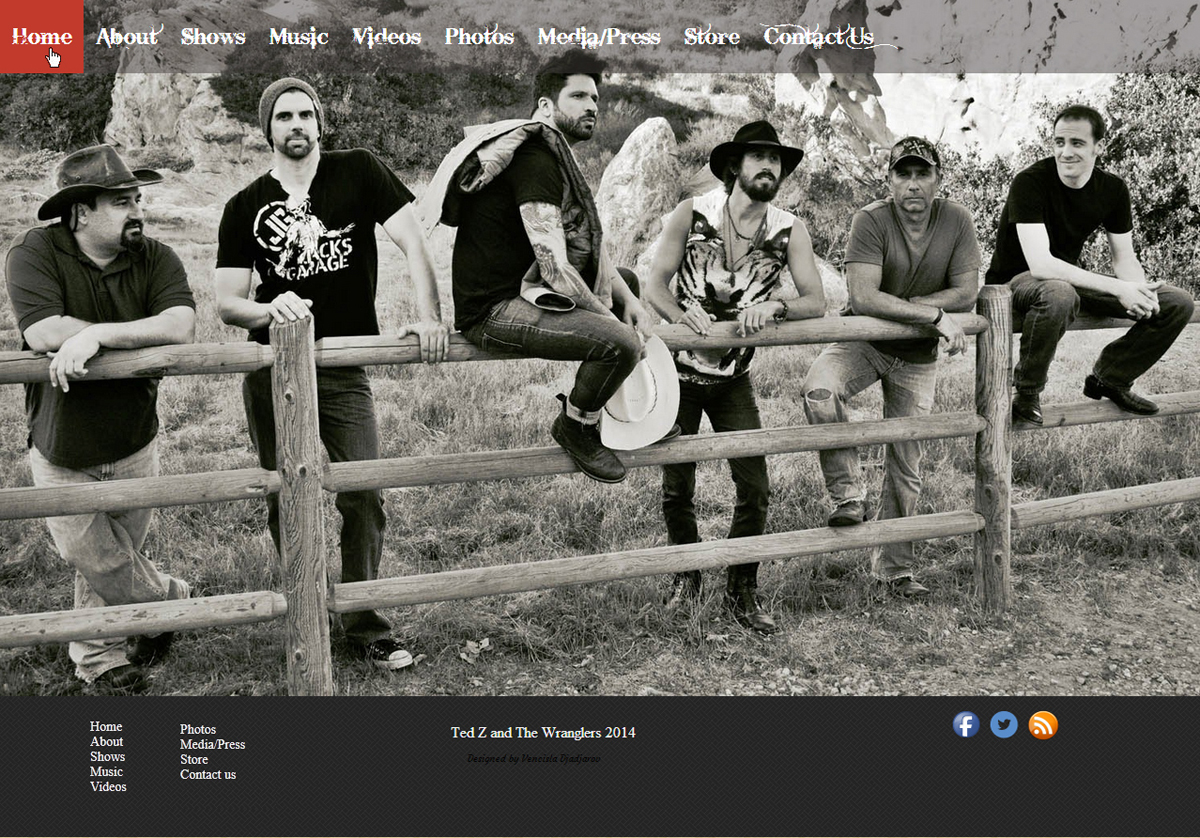 Diseño Web por WebOne para Ted Z and The Wranglers | Diseño #3324071