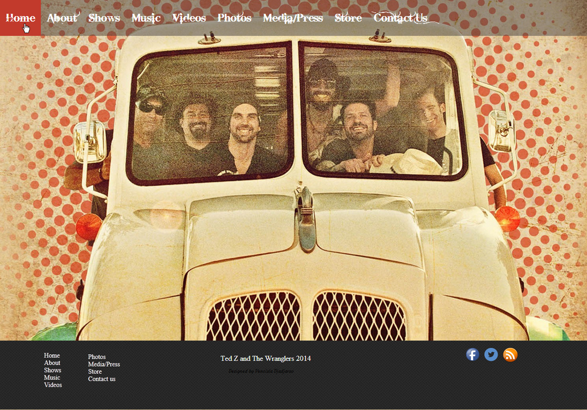 Web Design by WebOne for Ted Z and The Wranglers | Design #3324074