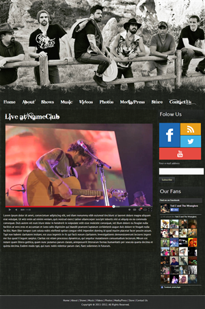 Web Design by WebOne for Ted Z and The Wranglers | Design: #3330457