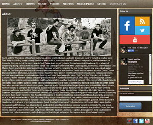 Web Design by WebOne for Ted Z and The Wranglers | Design: #3393386