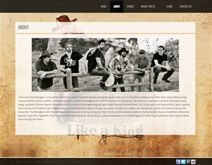 Web Design by WebOne for Ted Z and The Wranglers | Design: #3399265